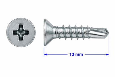 VIJAK DIN 7504 P 3,9x13 PVC